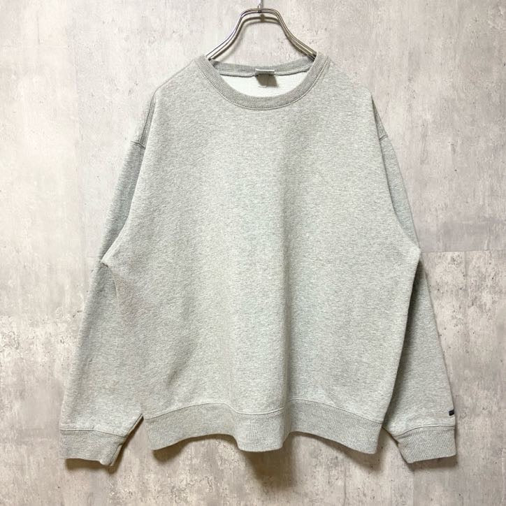 古着 used　90s 00s　OLDNAVY オールドネイビー　長袖無地スウェット　トレーナー　ノームコア　グレー　Lサイズ
