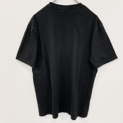 古着 used　T-BAR　半袖ワンポイント刺繍Tシャツ　Alien エイリアン　胸ポケット　黒　ブラック　クルーネック　Lサイズ