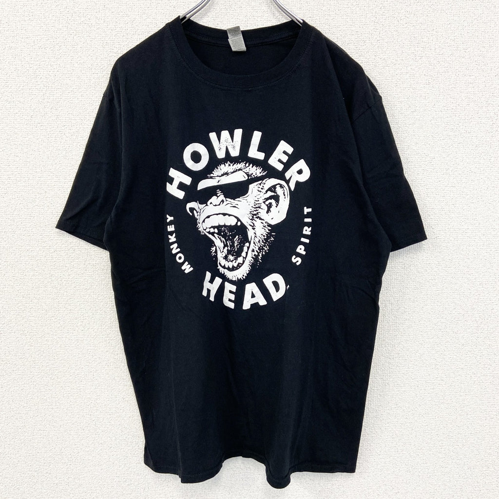 古着 used　GILDAN ギルダン　半袖プリントTシャツ　Howler Head ハウラーヘッド　黒　ブラック　Lサイズ