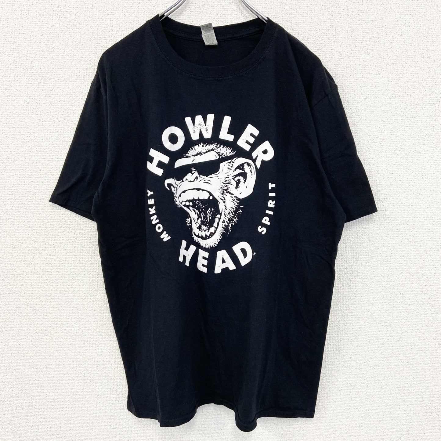 古着 used　GILDAN ギルダン　半袖プリントTシャツ　Howler Head ハウラーヘッド　黒　ブラック　Lサイズ