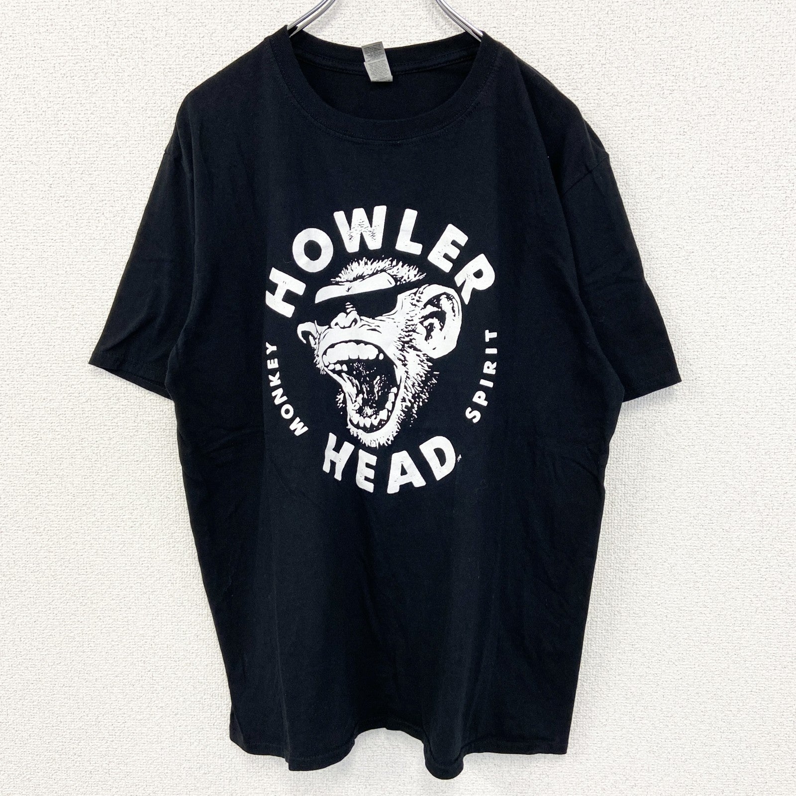 古着 used　GILDAN ギルダン　半袖プリントTシャツ　Howler Head ハウラーヘッド　黒　ブラック　Lサイズ