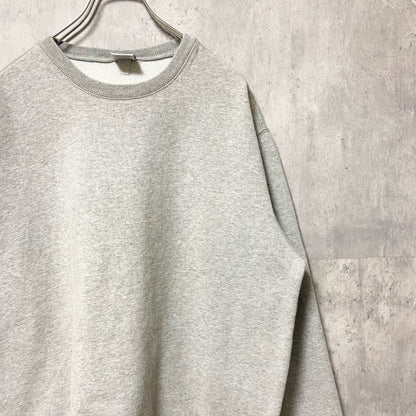 古着 used　90s 00s　OLDNAVY オールドネイビー　長袖無地スウェット　トレーナー　ノームコア　グレー　Lサイズ