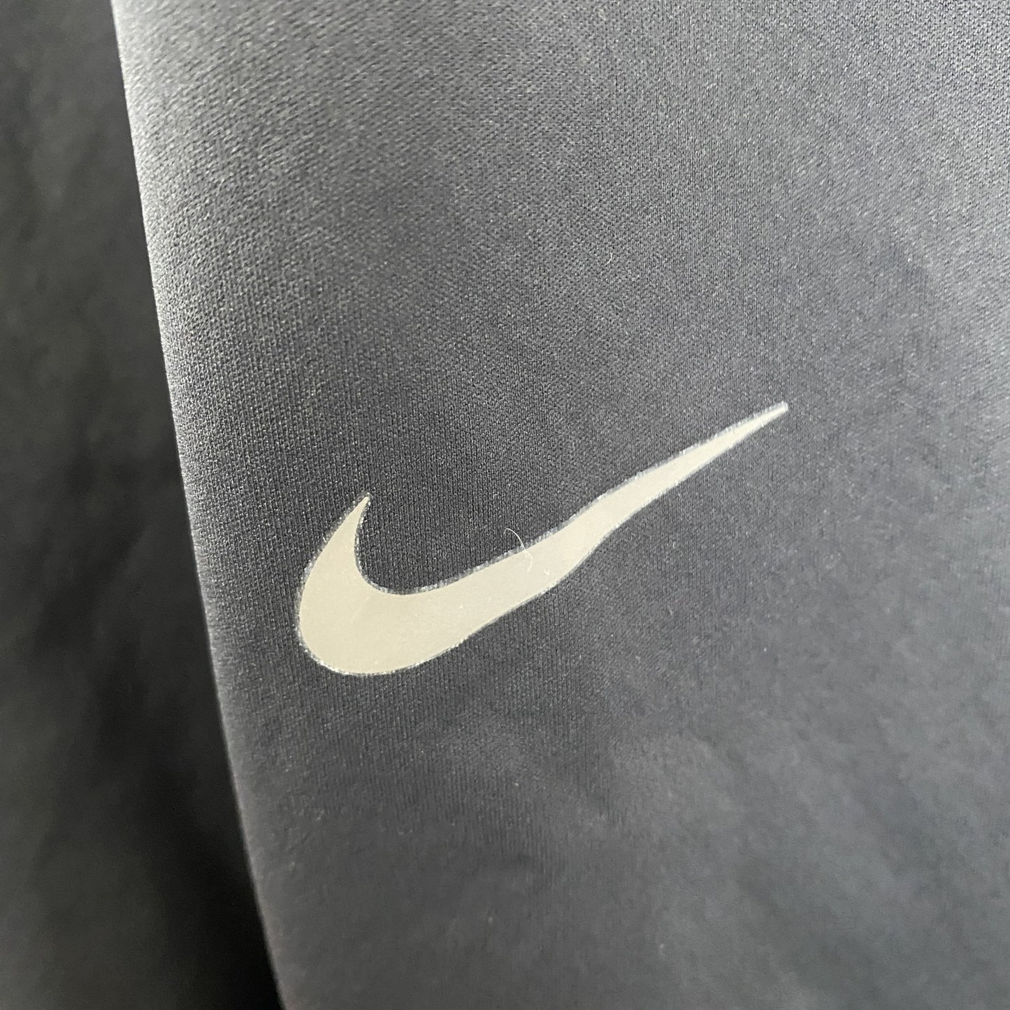 古着 used　NIKE GOLF 　アノラックパーカー　長袖ナイロンプルオーバー　スウッシュロゴ　シンプル　黒　XXLサイズ