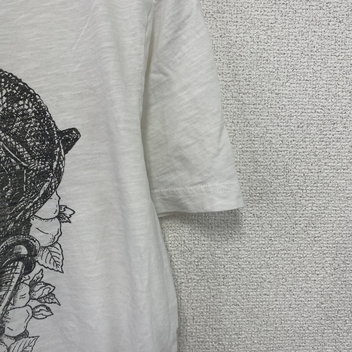UNITED COLORS OF BENETTON　ユナイテッドカラーズオブベネトン　半袖プリントTシャツ　白　ホワイト　