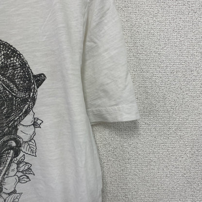 UNITED COLORS OF BENETTON　ユナイテッドカラーズオブベネトン　半袖プリントTシャツ　白　ホワイト　