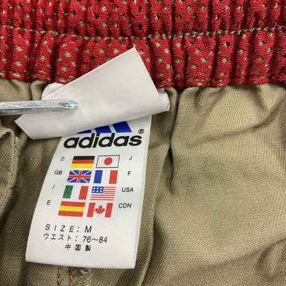 90s　adidas　アディダス　ハーフパンツ/ショートパンツ　パフォーマンスロゴ　ヴィンテージ　ベージュ　Mサイズ