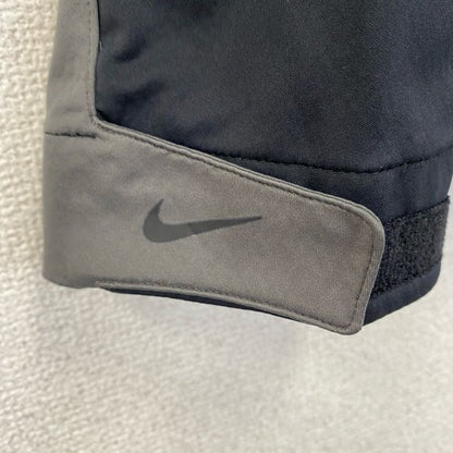 古着 used　NIKE GOLF 　アノラックパーカー　長袖ナイロンプルオーバー　スウッシュロゴ　シンプル　黒　XXLサイズ