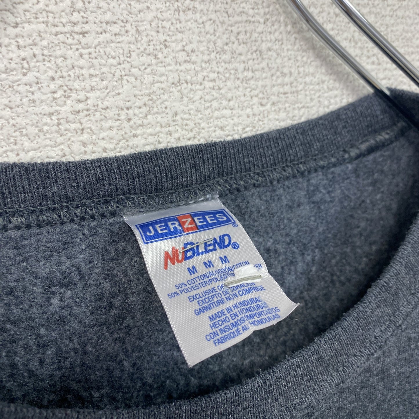 JERZEES　スウェット/トレーナー　カレッジタイプ　灰色　グレー　Mサイズ