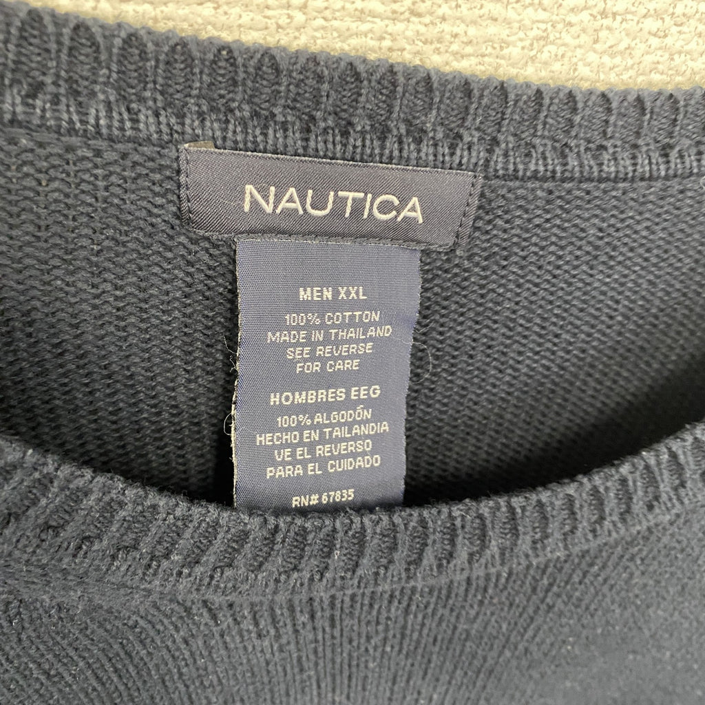 NAUTICA　ノーティカ　コットンニットセーター　紺　ネイビー　2XLサイズ