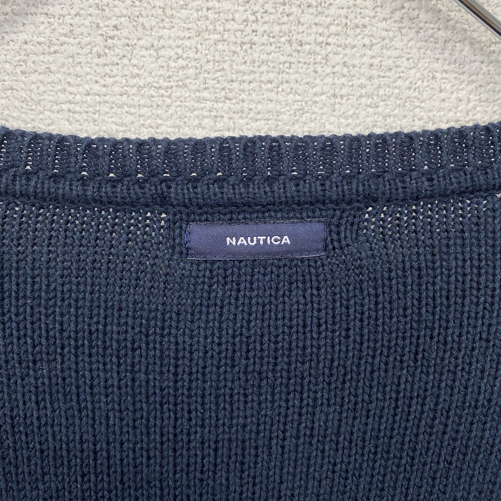 NAUTICA　ノーティカ　コットンニットセーター　紺　ネイビー　2XLサイズ