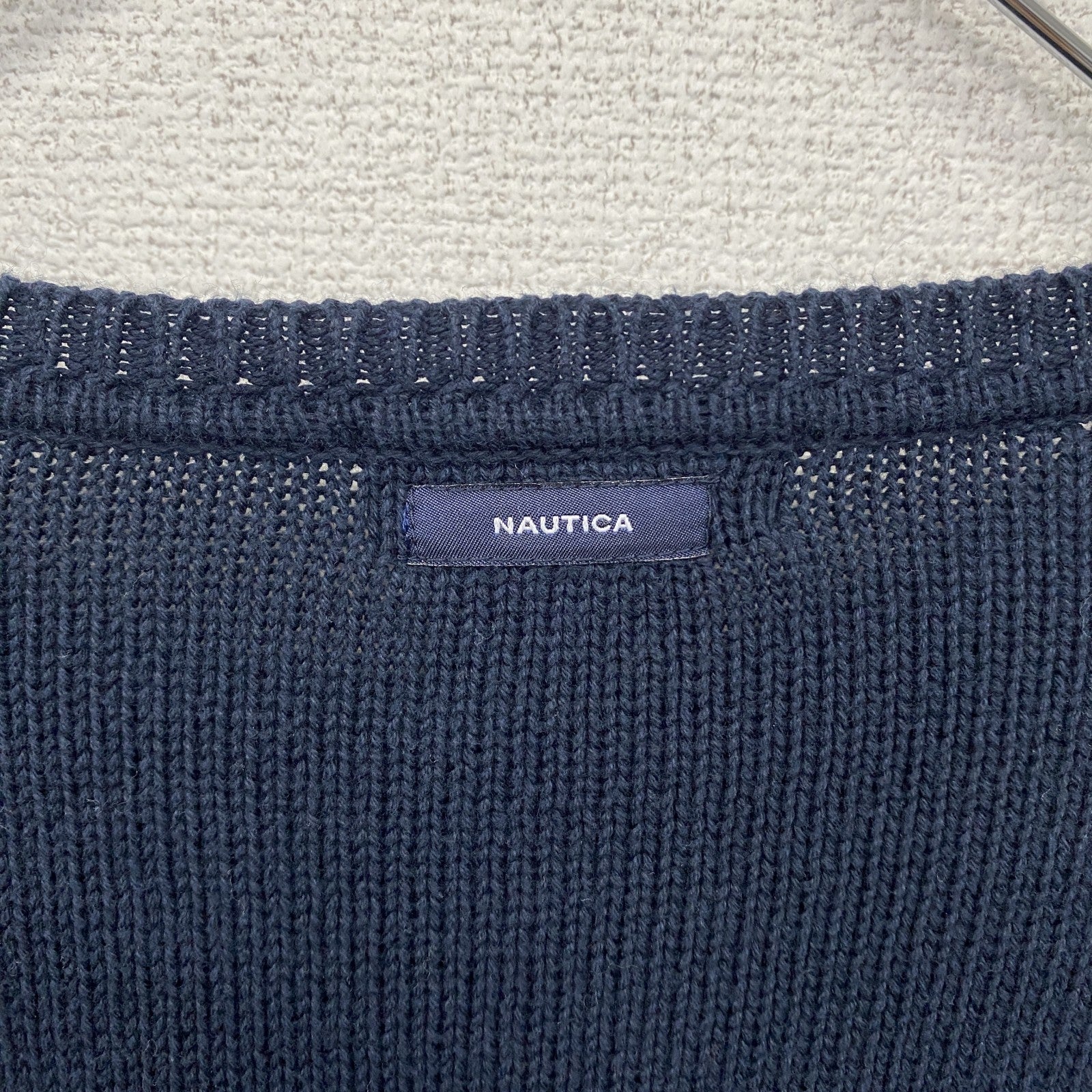 NAUTICA　ノーティカ　コットンニットセーター　紺　ネイビー　2XLサイズ