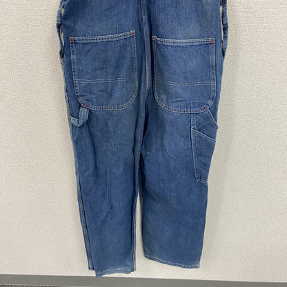 Dickies　ディッキーズ　デニムオーバーオール/つなぎ　縦落ち　ジップフライ　インディゴ　W32サイズ　