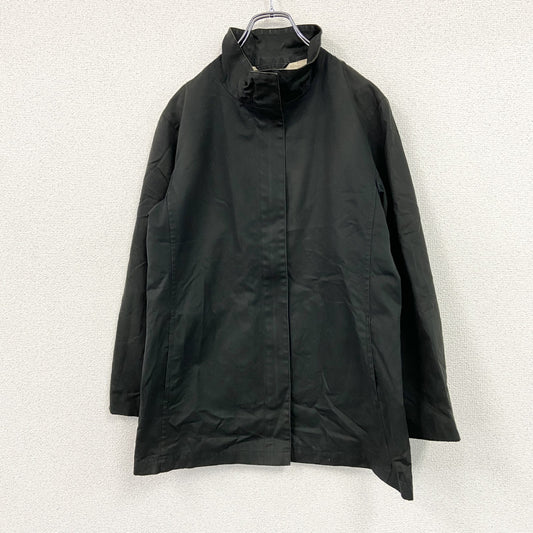 Aquascutum　アクアスキュータム　スタンドカラーコート　比翼仕立て　黒　ブラック