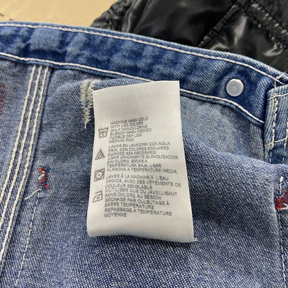 Dickies　ディッキーズ　デニムオーバーオール/つなぎ　縦落ち　ジップフライ　インディゴ　W32サイズ　