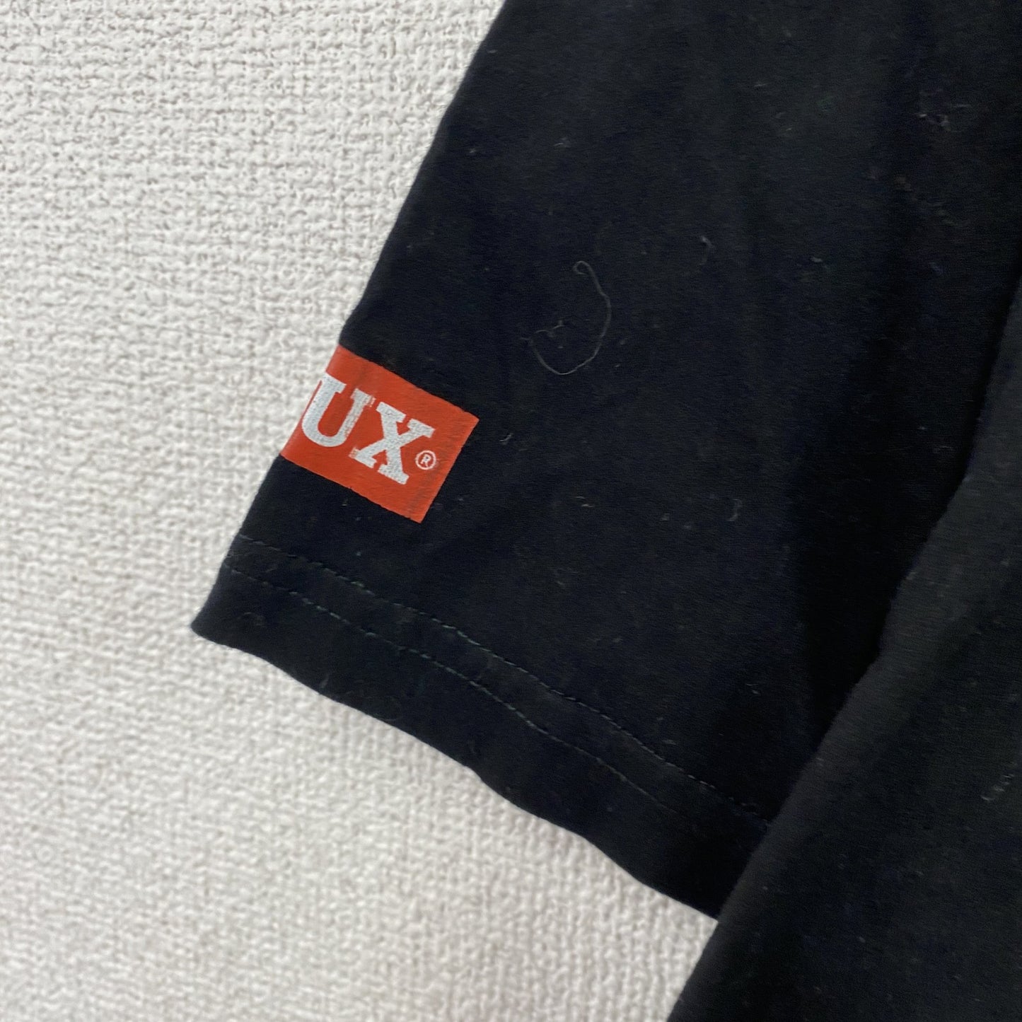 B&C　半袖プリントTシャツ　両面プリント　ROOF ROCKER　ハンマー　アーチプリント　デカロゴ　黒　ブラック　Mサイズ