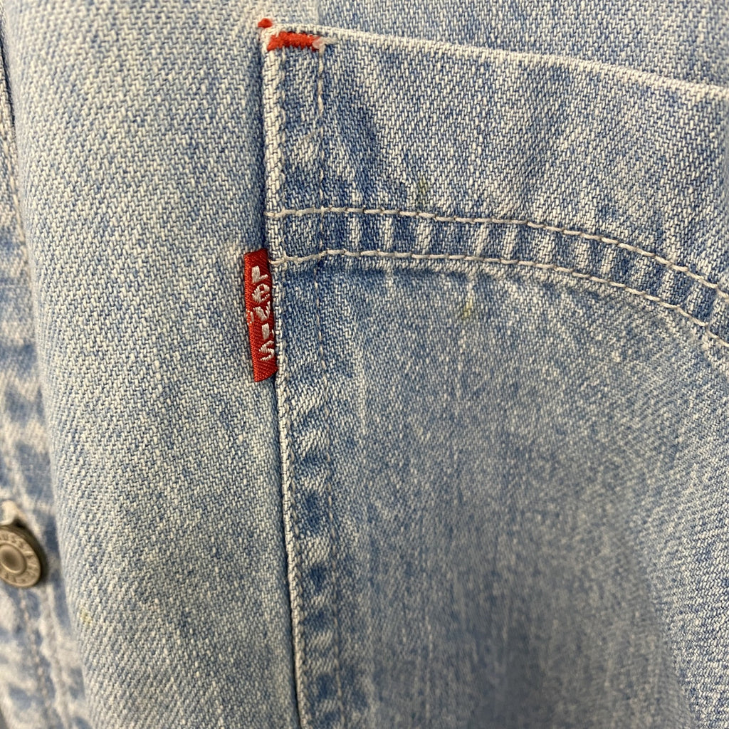 90s　Levi’s リーバイス　長袖デニムシャツ　ヴィンテージ　インディゴ　XLサイズ