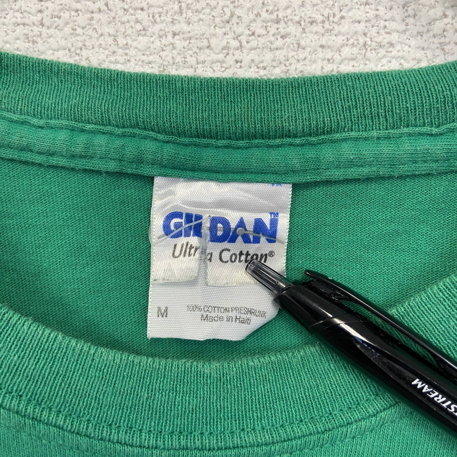 古着 used　GILDAN ギルダン　半袖プリントTシャツ　OBAMA オバマ　元アメリカ大統領　緑　グリーン　Mサイズ