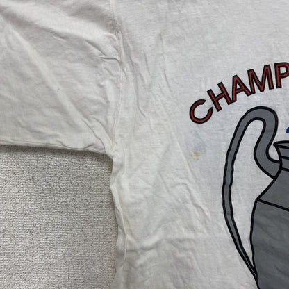 00s　gat label　レアルマドリード　半袖Tシャツ　Coca Cola　コカ・コーラ　白　ホワイト　Lサイズ