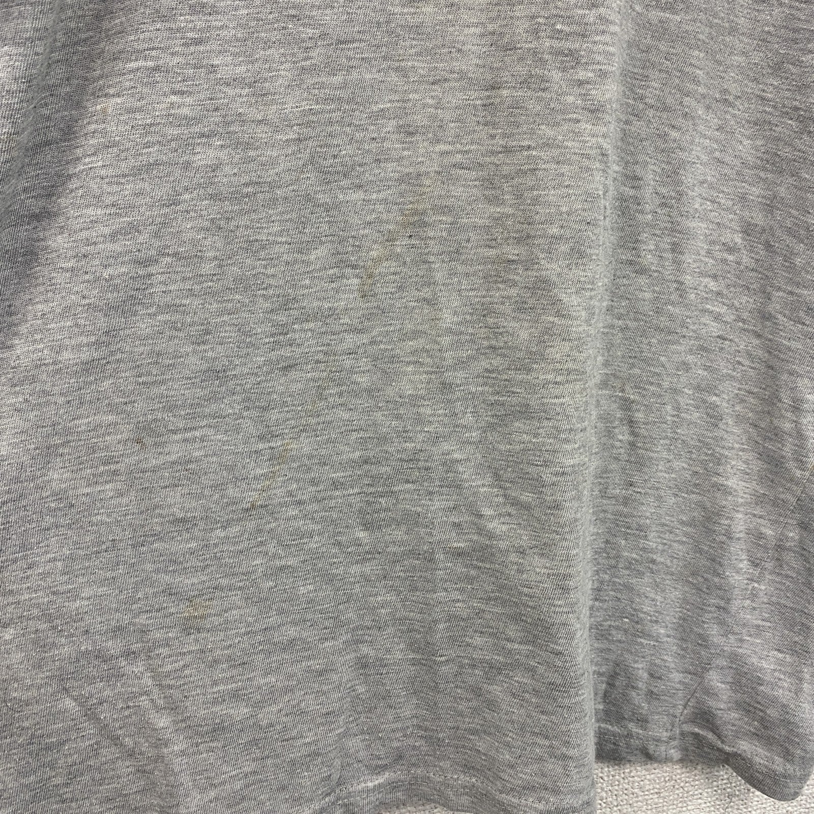 PANHARD　半袖プリントTシャツ　ラグランT　灰色　グレー　紺　ネイビー　Lサイズ