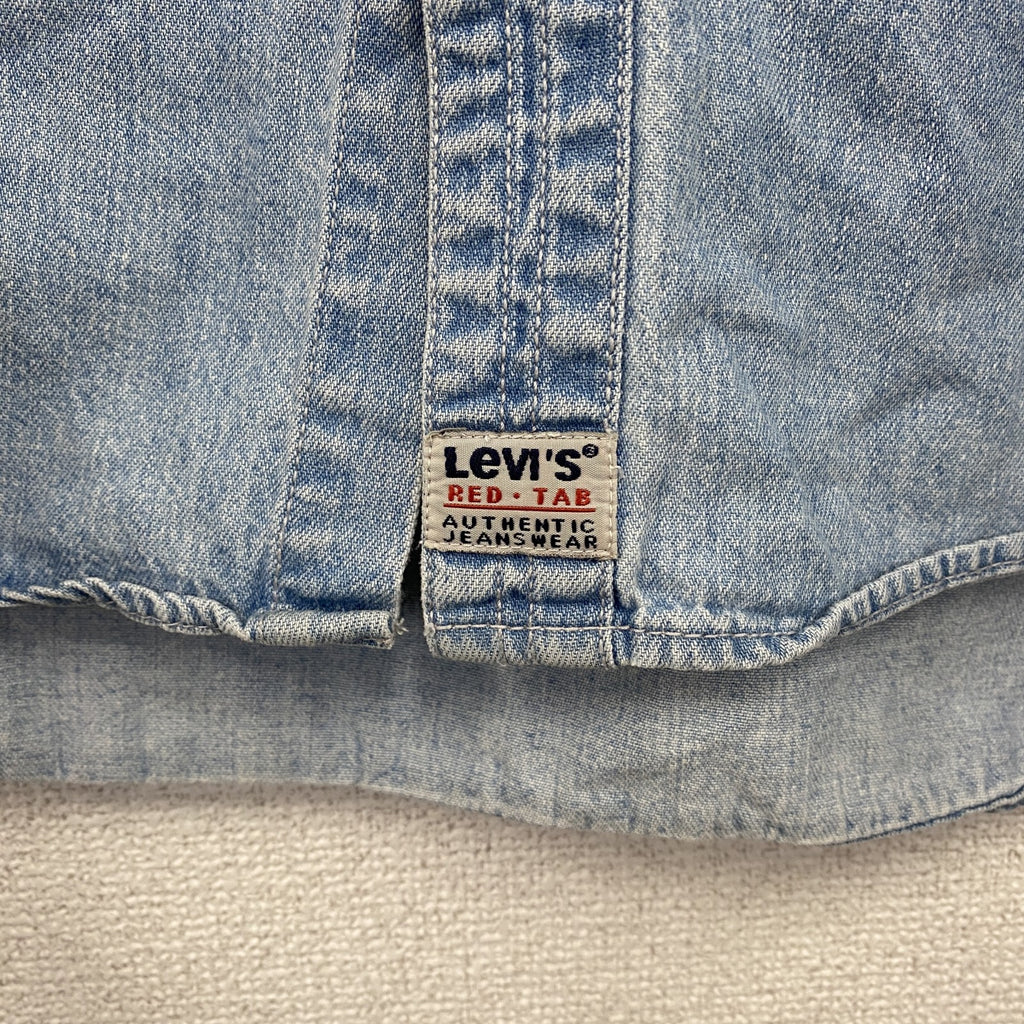 90s　Levi’s リーバイス　長袖デニムシャツ　ヴィンテージ　インディゴ　XLサイズ