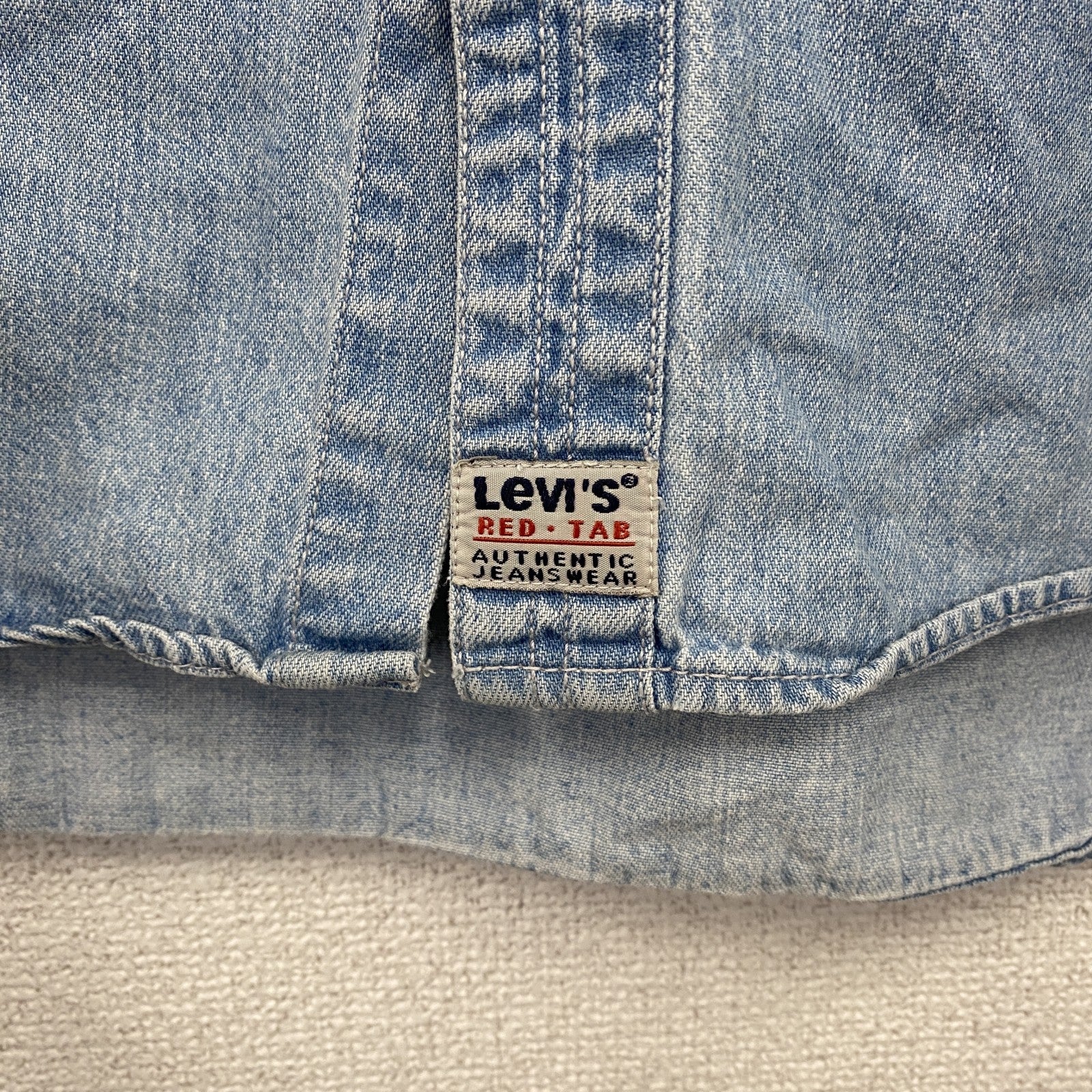 90s　Levi’s リーバイス　長袖デニムシャツ　ヴィンテージ　インディゴ　XLサイズ
