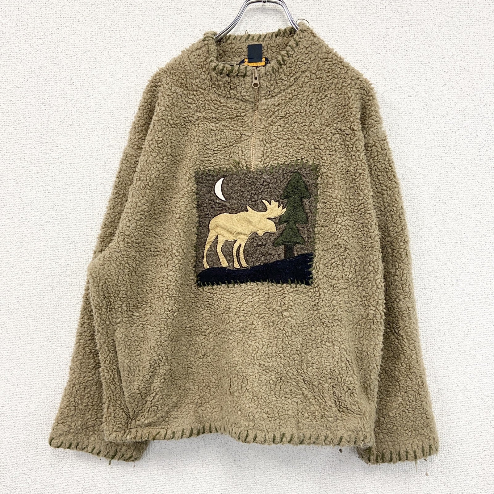 ビンテージWoolrich 千鳥柄ジャケット Lサイズ　ボア 90s USA製 Woolrichウールリッチ オンブレチェック ボアライナー