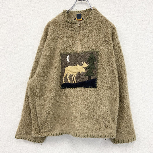 WOOLRICH　ウールリッチ　フリースジャケット/ボアジャケット　アニマル柄　ベージュ