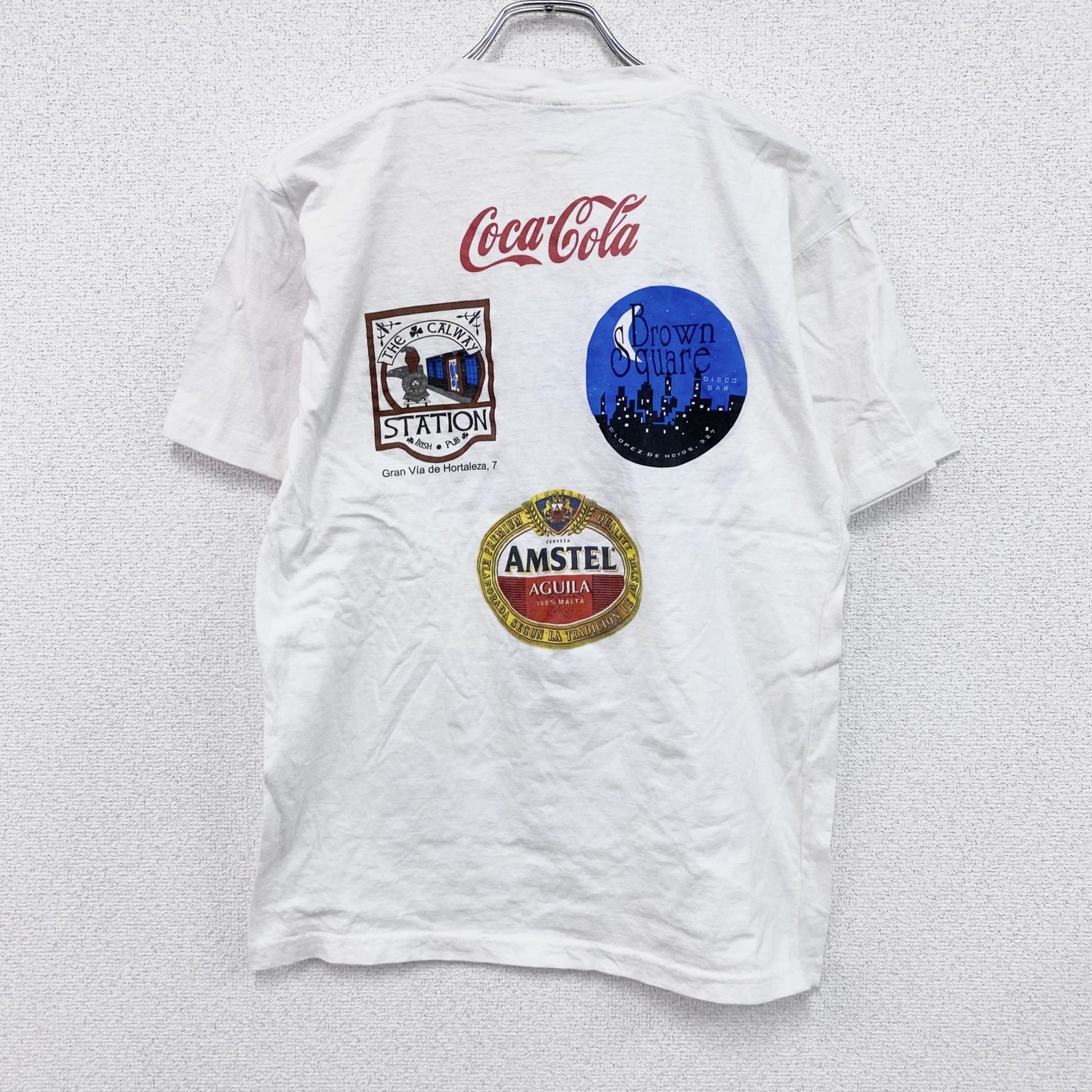 00s　gat label　レアルマドリード　半袖Tシャツ　Coca Cola　コカ・コーラ　白　ホワイト　Lサイズ