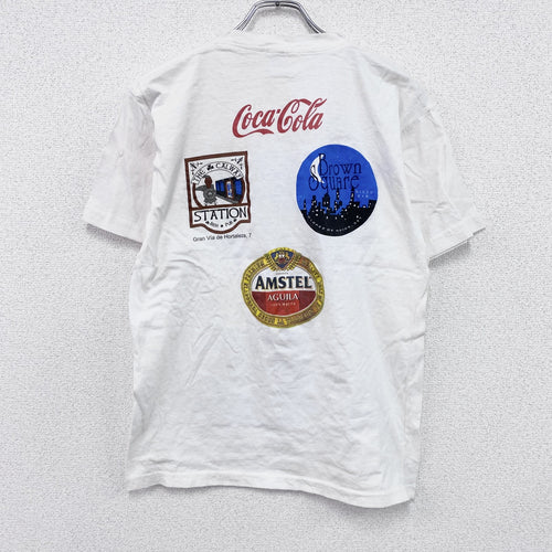 00s　gat label　レアルマドリード　半袖Tシャツ　Coca Cola　コカ・コーラ　白　ホワイト　Lサイズ
