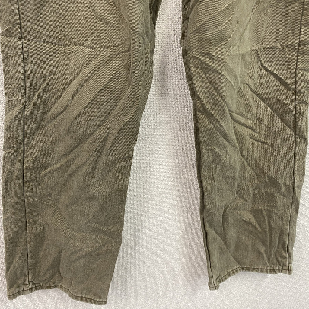 ～00s　L.L.Bean　エルエルビーン　デニムパンツ/ジーンズ　ジップフライ　革パッチ　ネル生地ライナー　茶色　ブラウン　W37サイズ