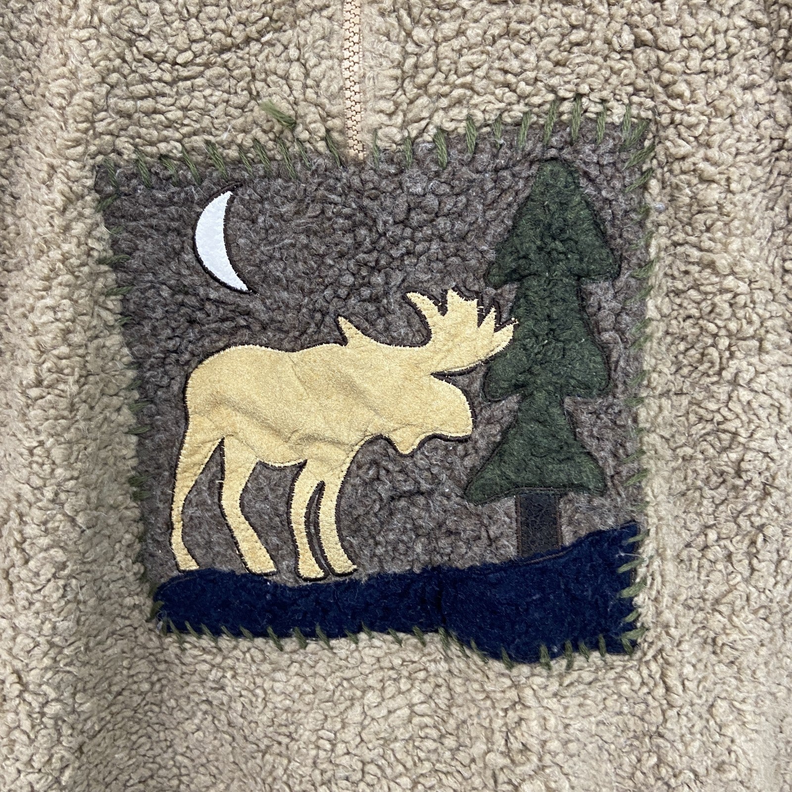 WOOLRICH　ウールリッチ　フリースジャケット/ボアジャケット　アニマル柄　ベージュ