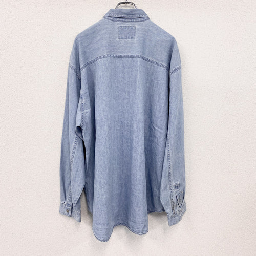 90s　Levi’s リーバイス　長袖デニムシャツ　ヴィンテージ　インディゴ　XLサイズ