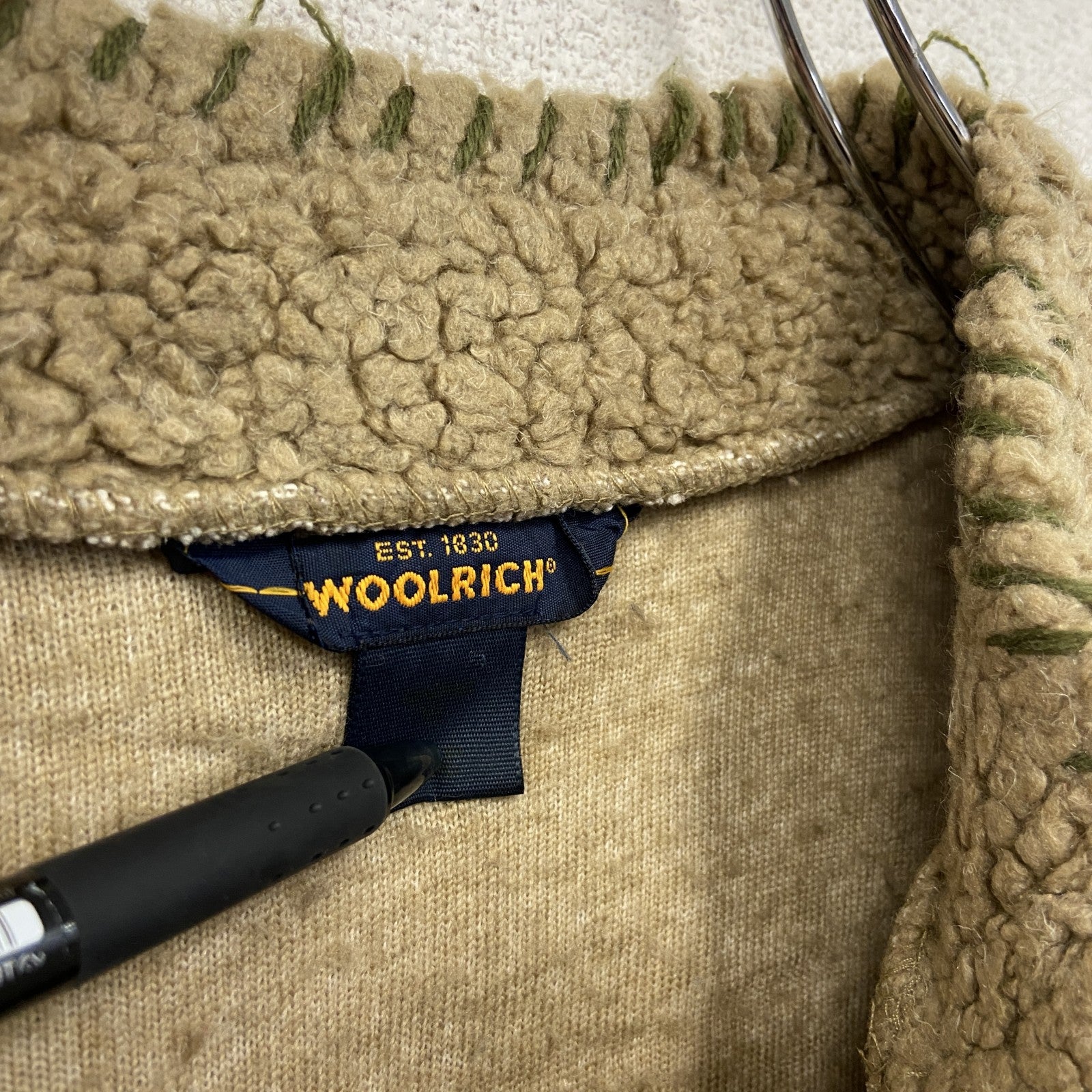 WOOLRICH　ウールリッチ　フリースジャケット/ボアジャケット　アニマル柄　ベージュ