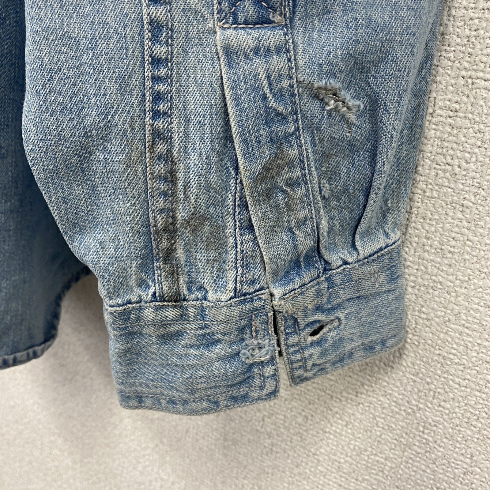 90s　Levi’s リーバイス　長袖デニムシャツ　ヴィンテージ　インディゴ　XLサイズ
