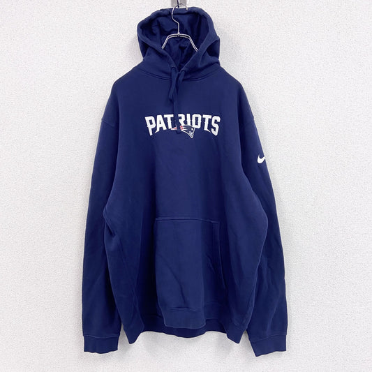 NIKE　ナイキ　NFL　PATRIOTS　ペイトリオッツ　スウェットパーカー/フーディー　紺　ネイビー　XXLサイズ