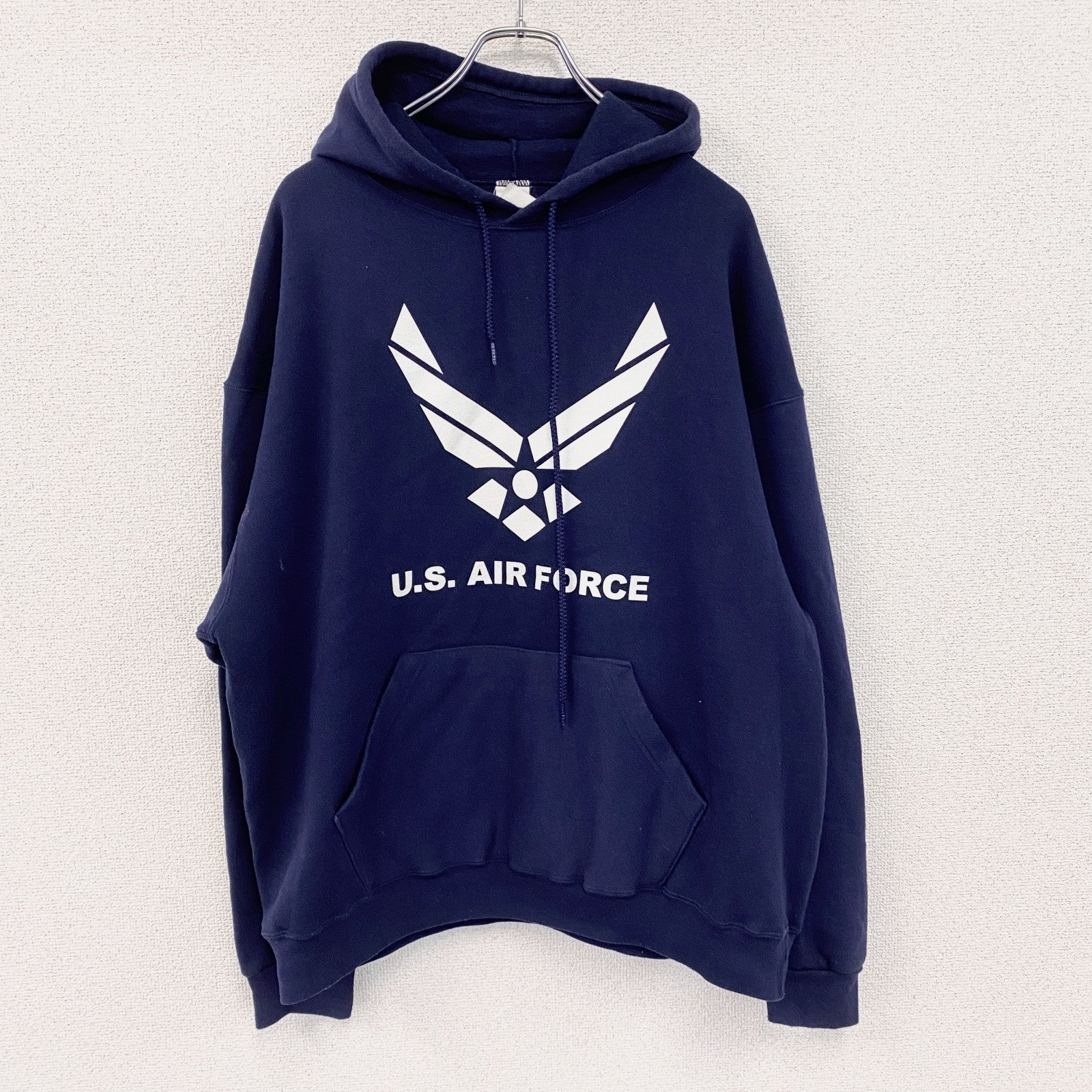 ～90s　U.S. AIR FORCE　ユーエスエアフォース　スウェットパーカー/フーディー　紺　ネイビー　XLサイズ