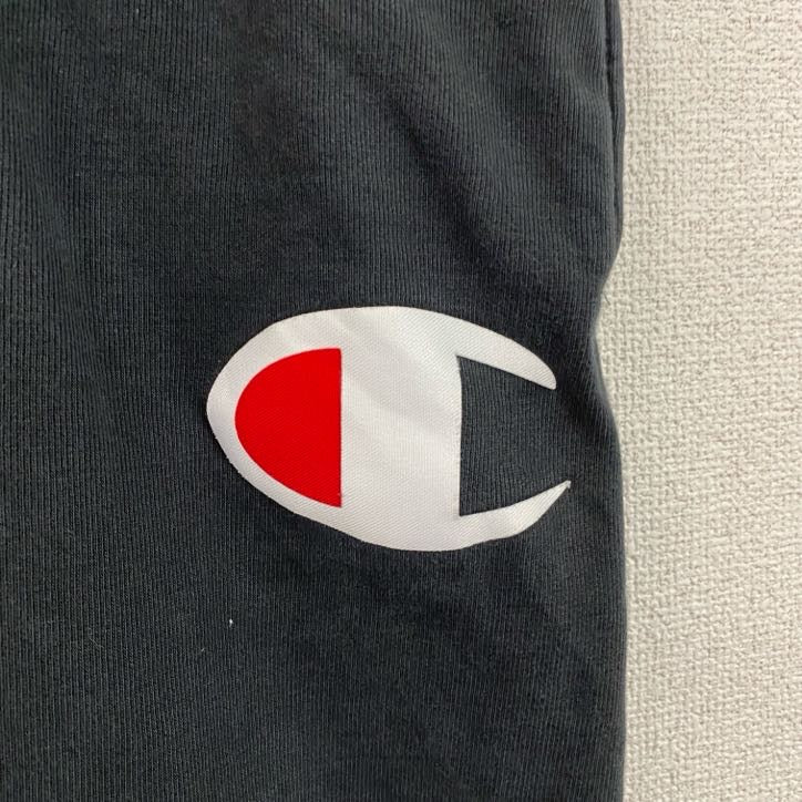 Champion　チャンピオン　リバースウィーブ　スウェットパンツ デカロゴ　黒　ブラック　Mサイズ