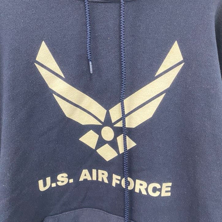 ～90s　U.S. AIR FORCE　ユーエスエアフォース　スウェットパーカー/フーディー　紺　ネイビー　XLサイズ