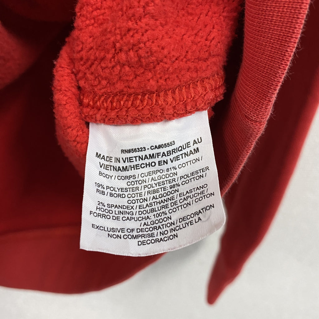 NIKE　ナイキ　スウェットパーカー/フーディー　スウッシュ　アーチプリント　両面プリント　赤　レッド　Mサイズ