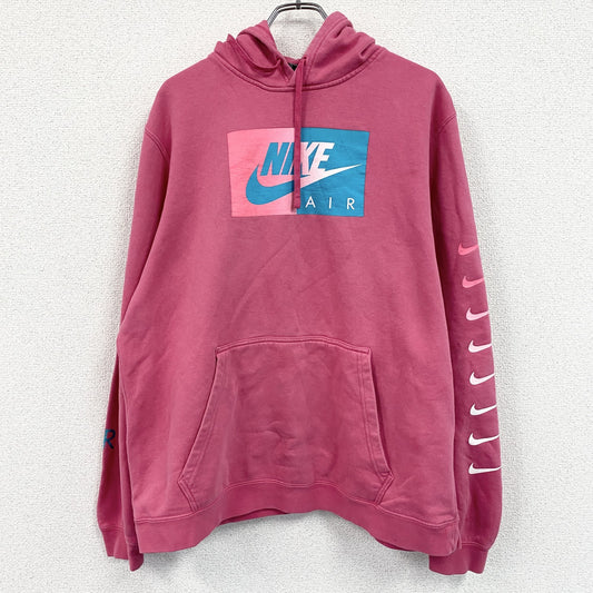 NIKE　ナイキ　スウェットパーカー/フーディー　スウッシュ　ピンク　XLサイズ