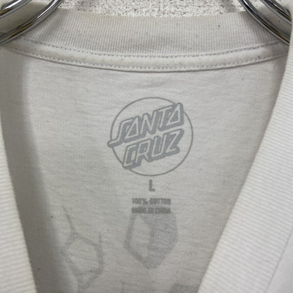 SANTA CRUZ　サンタクルーズ　半袖プリントTシャツ　白　ホワイト　Lサイズ