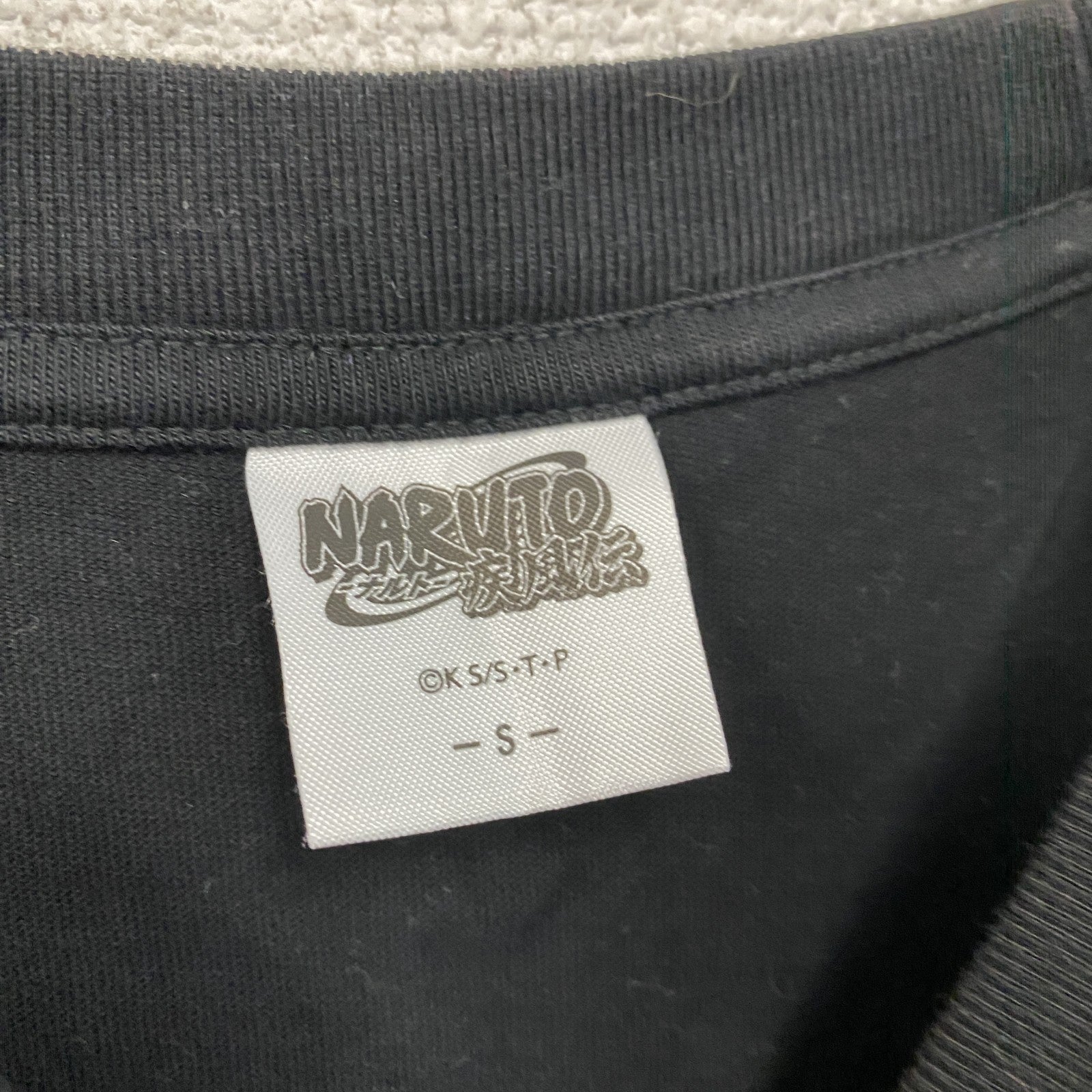 UNIQLO　ユニクロ　NARUTO　ナルト　半袖プリントTシャツ　黒　ブラック　Sサイズ
