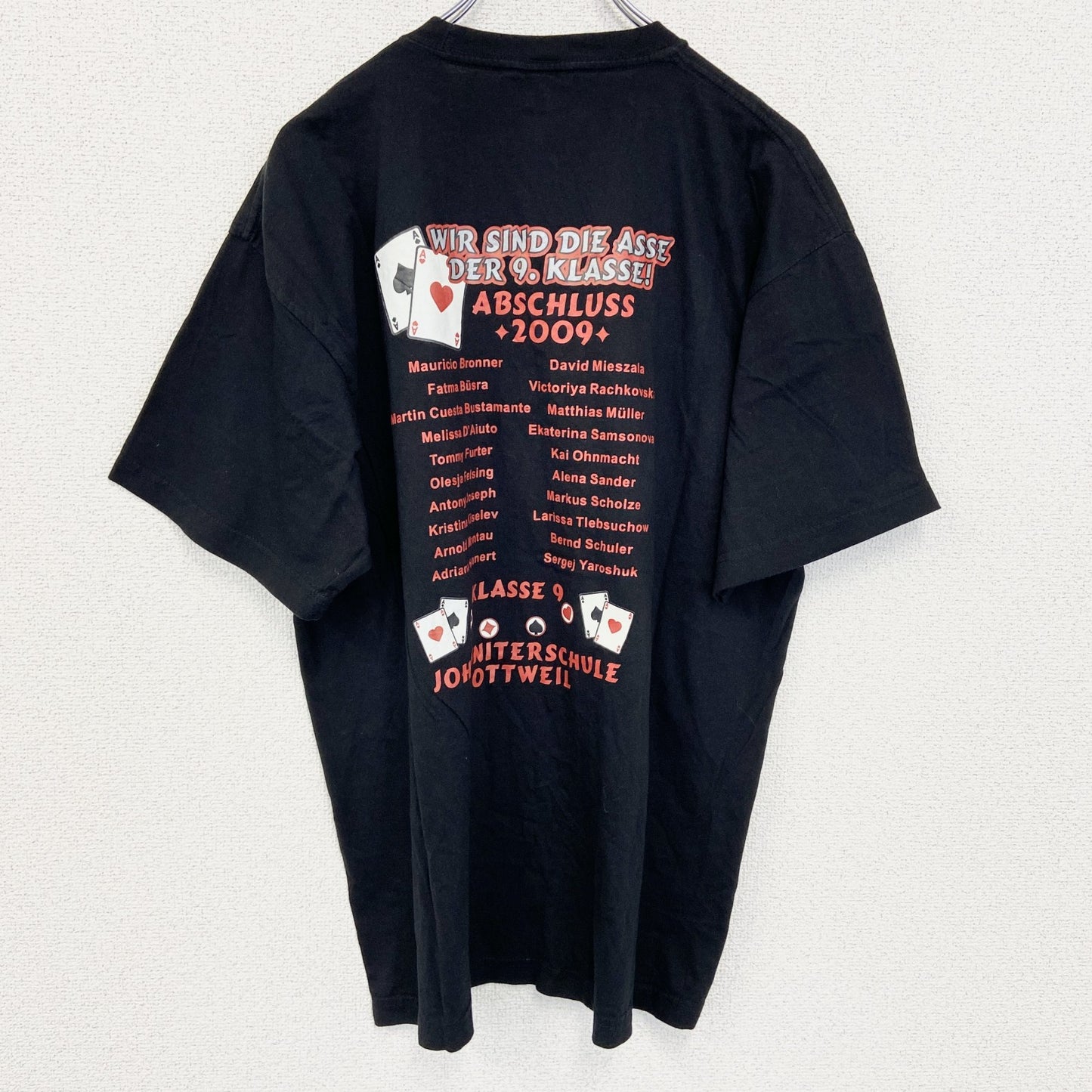 古着 used　Stedman Classic　半袖プリントTシャツ　ポーカー　クルーネック　ビックシルエット　XLサイズ