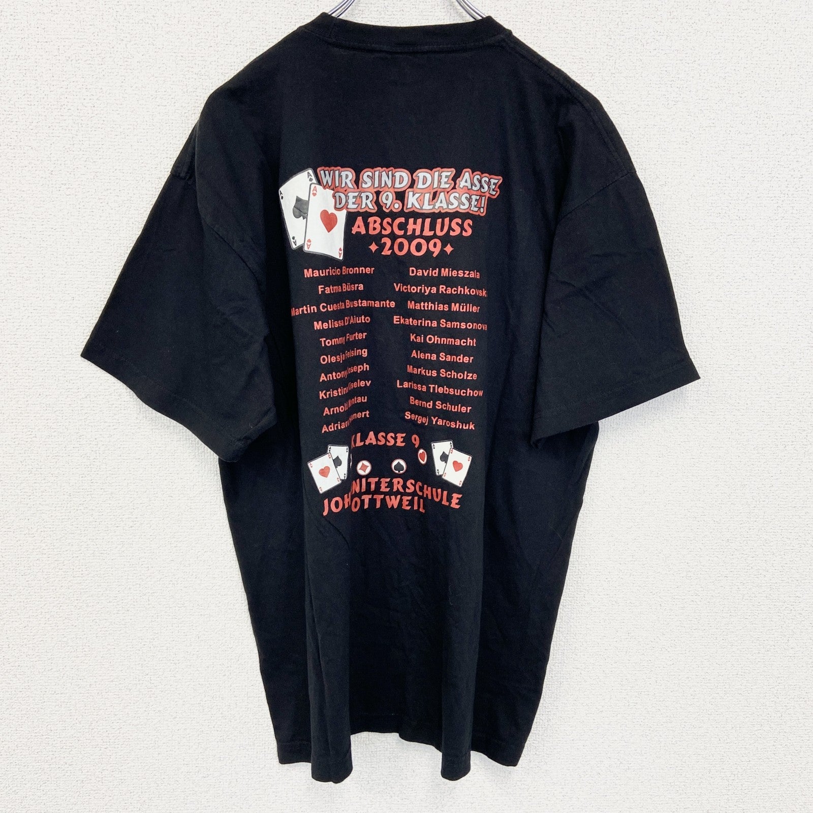 古着 used　Stedman Classic　半袖プリントTシャツ　ポーカー　クルーネック　ビックシルエット　XLサイズ