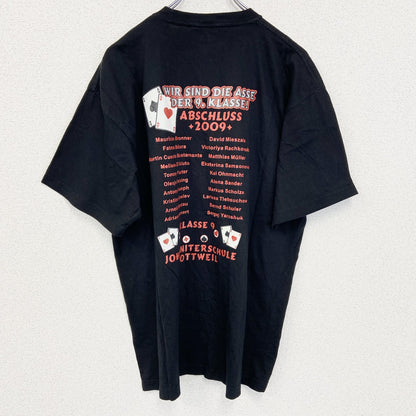 古着 used　Stedman Classic　半袖プリントTシャツ　ポーカー　クルーネック　ビックシルエット　XLサイズ