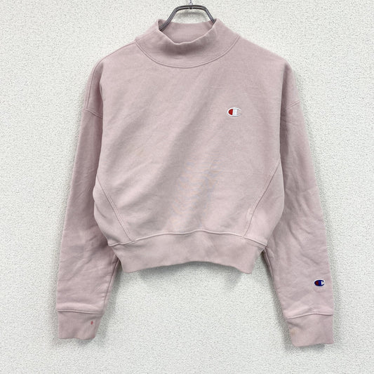 Champion　チャンピオン　リバースウィーブ　スウェット/トレーナー　ハイネック　ヘビーウエイト　現行　ピンク　Sサイズ
