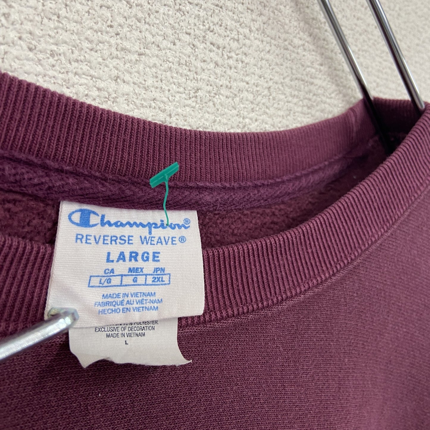 Champion　チャンピオン　リバースウィーブ　スウェット/トレーナー　ボルドー　Lサイズ