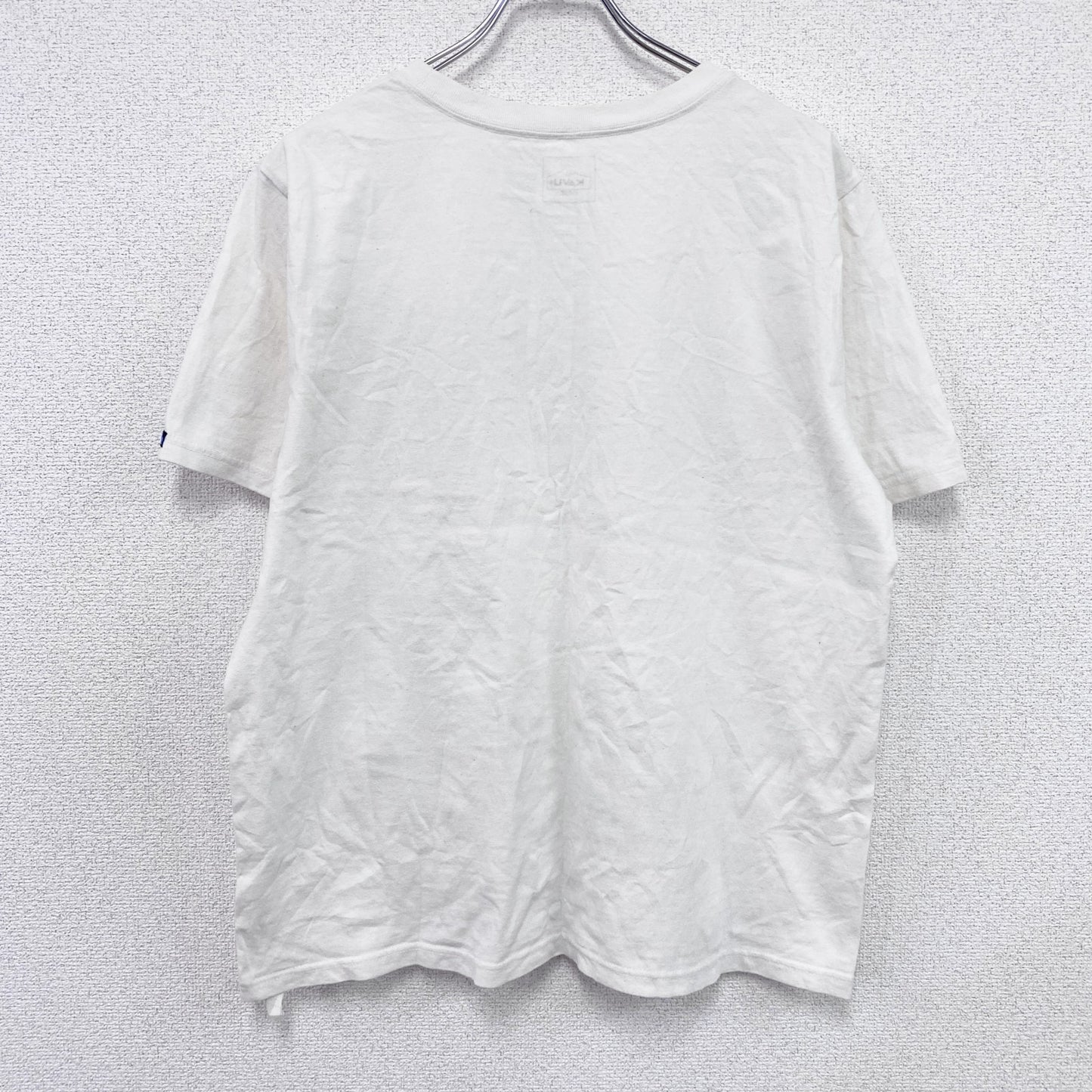 KAVU　カブー　半袖プリントTシャツ　バックトゥネイチャー　白　ホワイト　Lサイズ