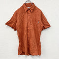 Carhartt　カーハート　半袖ボタンダウンシャツ　ダブルポケット　オレンジ　Mサイズ