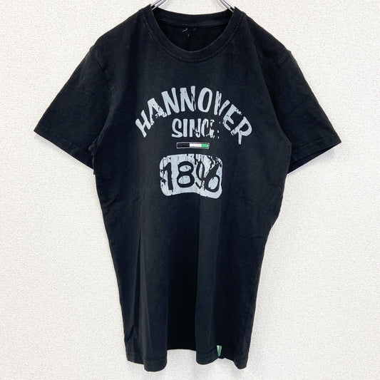 半袖プリントTシャツ　4連プリント　カプセルプリント　アーチプリント　クルーネック　黒　ブラック